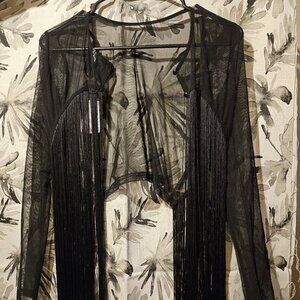 Windsor fringe cardigan